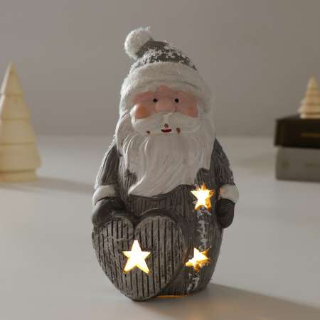 Сувенир Sima-Land керамика свет «Дед Мороз с сердечком» 8 3х7 5х16 5 см