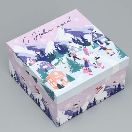 Набор коробк Дарите Счастье подарочных 6 в 1 «С Новым годом» 10 × 10 × 6 – 20 × 20 × 11 см