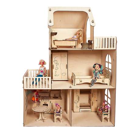 Кукольный домик Polly деревянный Н-27