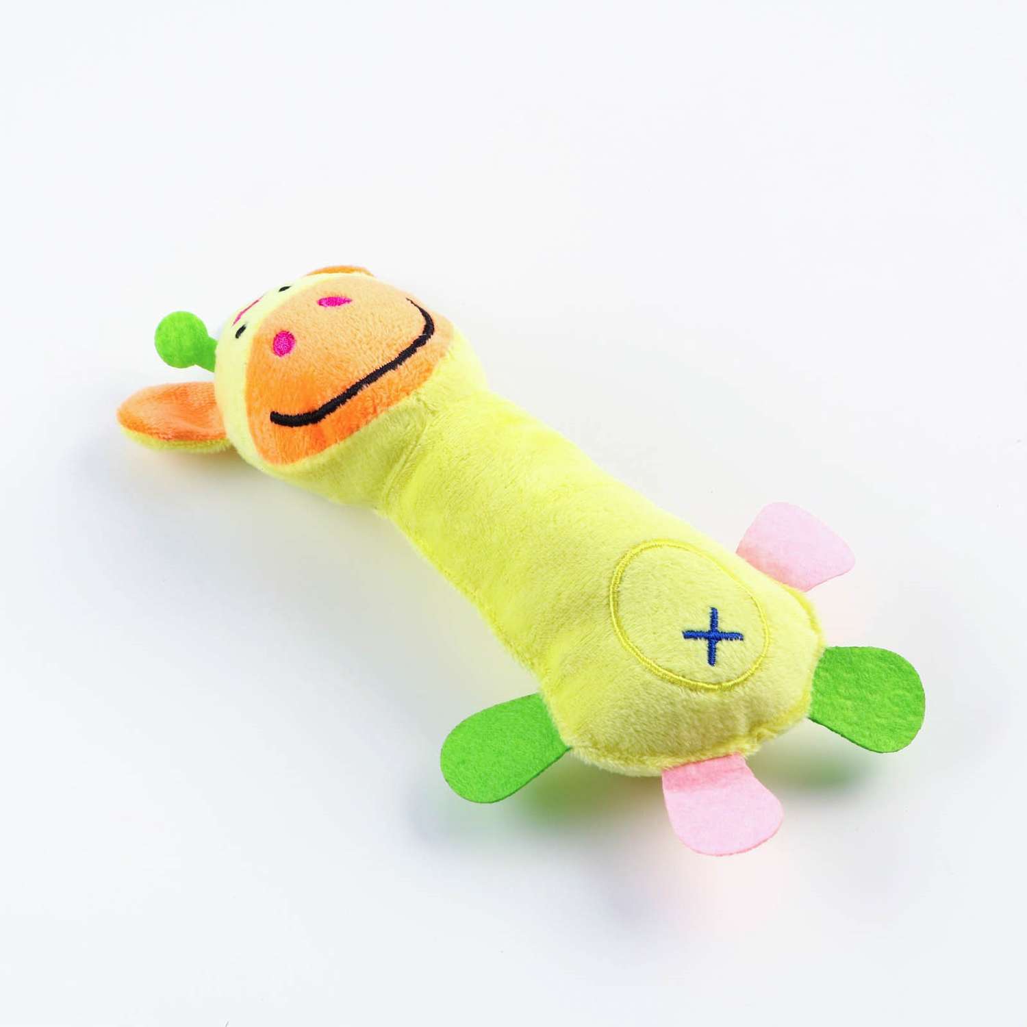Мягкая игрушка для собак Пижон «Жираф» 24 см жёлтая - фото 2