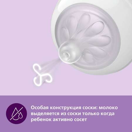 Соска Philips Avent Natural силикон 3 шт.