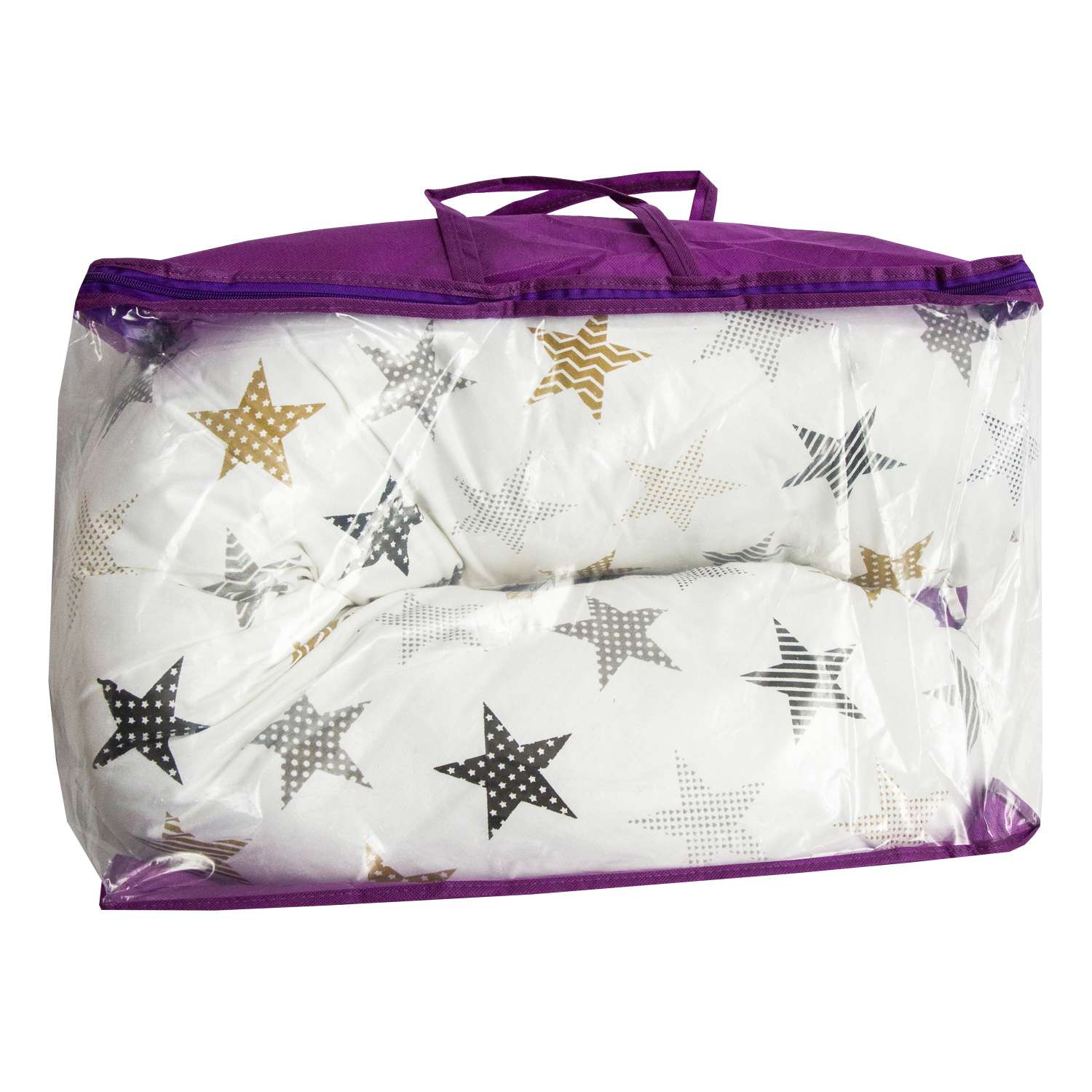 Подушка для беременных AmaroBaby 170х25 Звезды пэчворк белый - фото 9