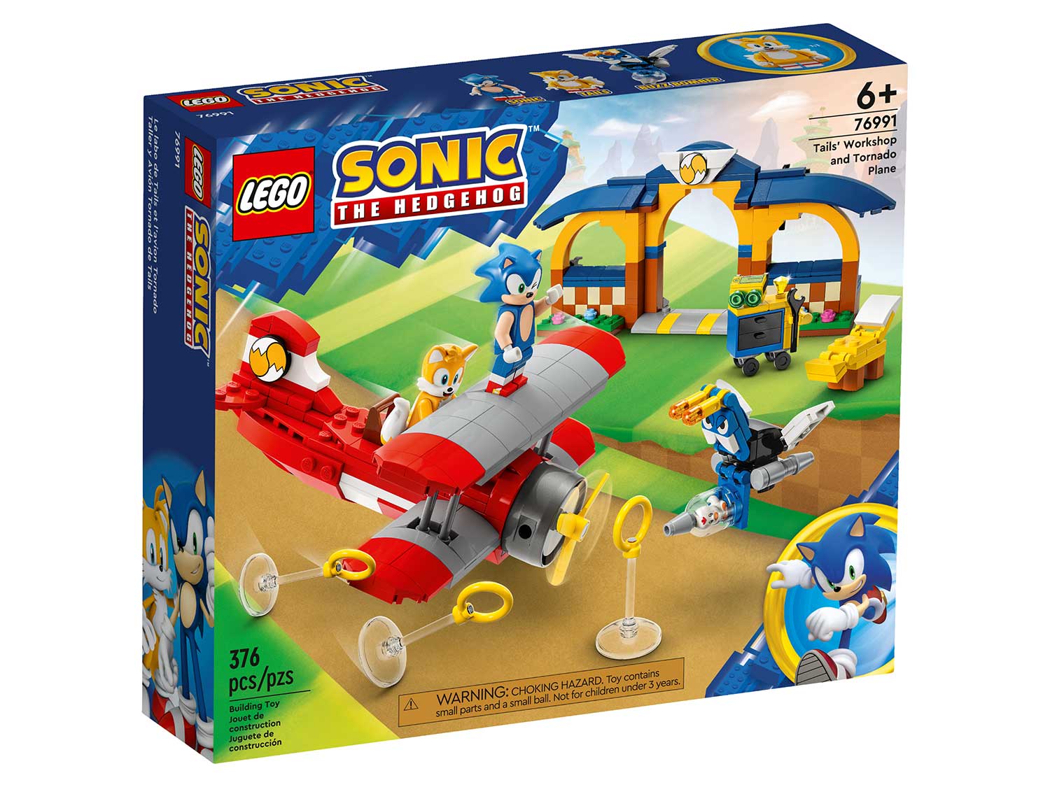 Конструктор LEGO Sonic мастерская Тейлза и самолет Торнадо - фото 1