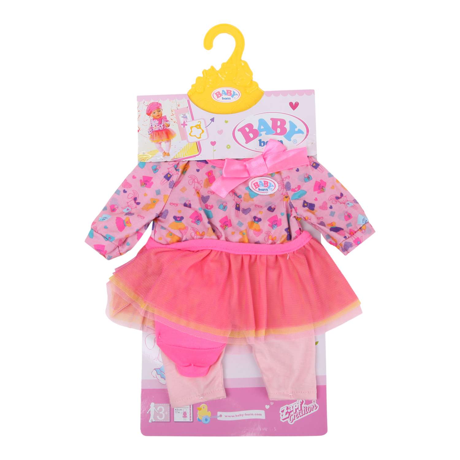 Наряд для куклы Zapf Creation Baby Born с шапочкой Розовый 824-528 824-528 - фото 2