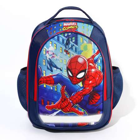 Рюкзак MARVEL школьный с эргономической спинкой 37х26х15 см Человек-паук