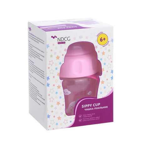Поильник NDCG чашка Mother Care с 6 месяцев 120мл розовый