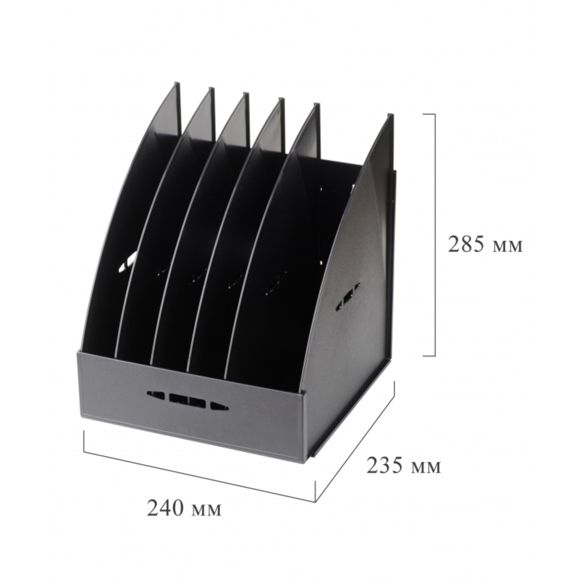 Лоток канцелярский Attache для бумаг сборн 5 отделений черный - фото 2