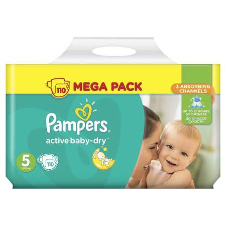 Подгузники Pampers Active Baby-Dry 5 11-16кг 110шт