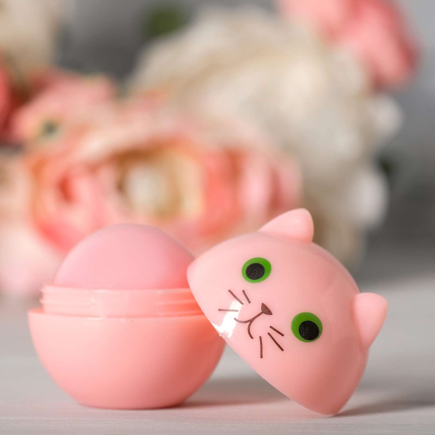 Блеск для губ Выбражулька Caticorn розовый котик аромат персика - фото 5