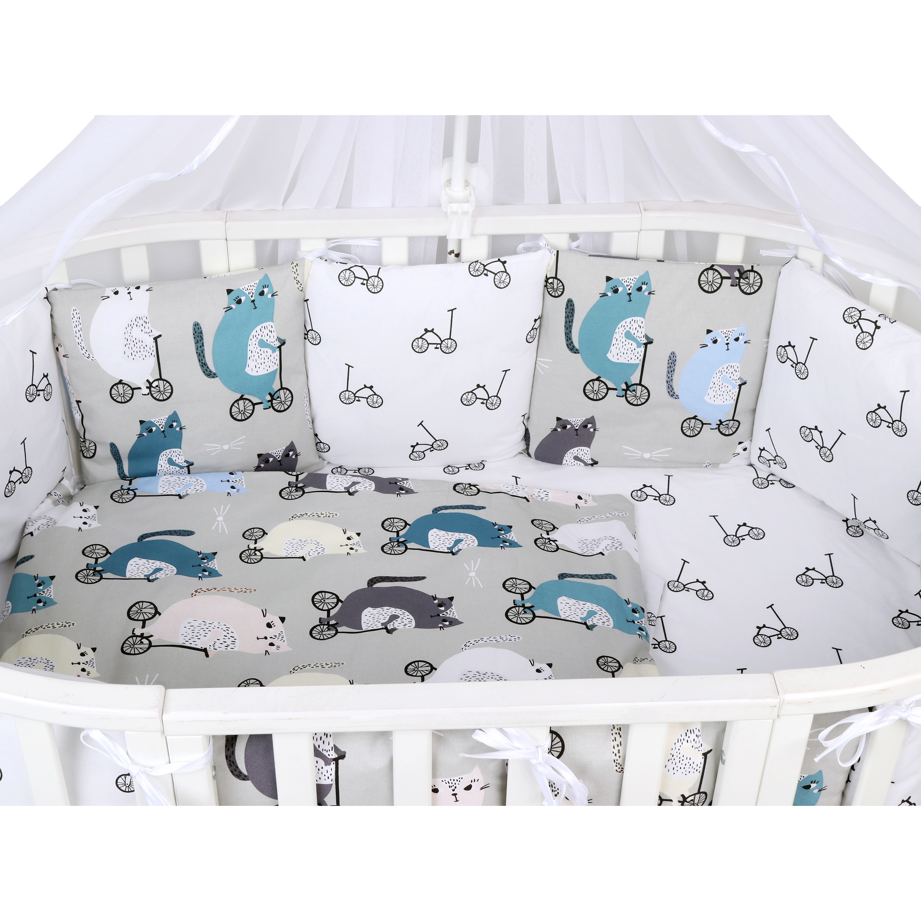 Комплект постельного белья Amarobaby Велосипедисты 4предмета AMARO-3015-Ve - фото 5