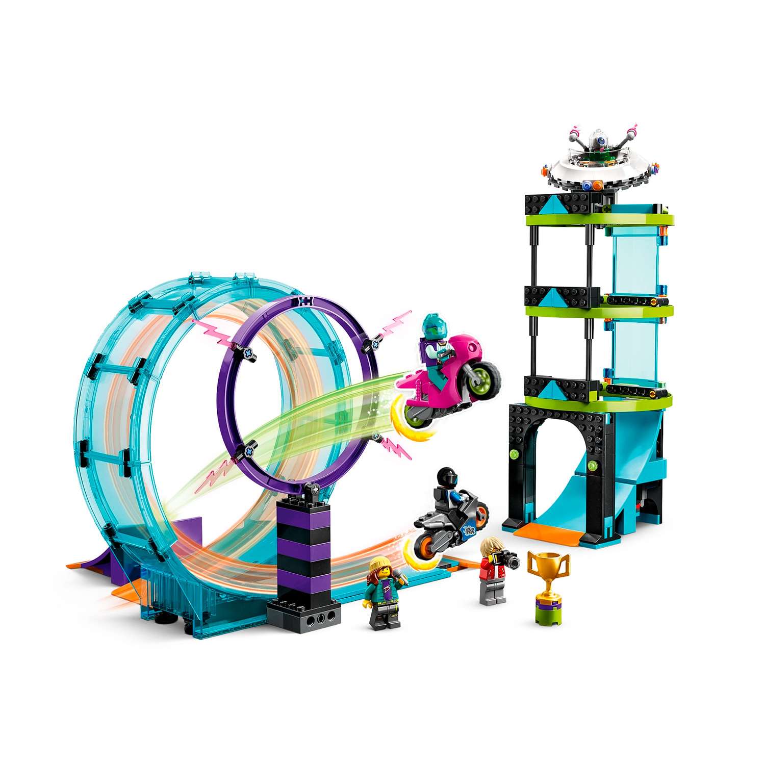 Конструктор детский LEGO City Stuntz Главное каскадерское испытание 60361 - фото 10