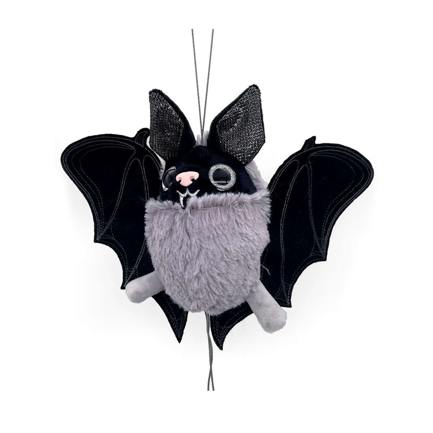 Мягкая игрушка МАЛЬВИНА Летучая мышь Мэлис 27 см чёрная - фото 1