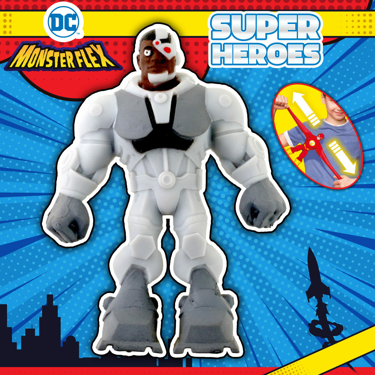 Игрушка-тягун Monster flex super heroes Киборг - фото 1