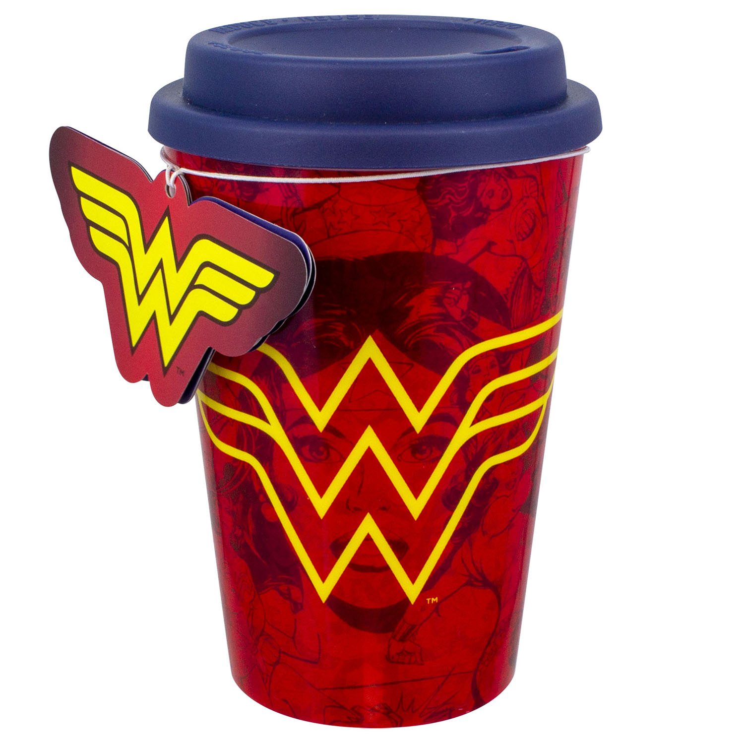 Кружка PALADONE Red Wonder Woman Travel Mug 450ml PP5141DC - фото 2