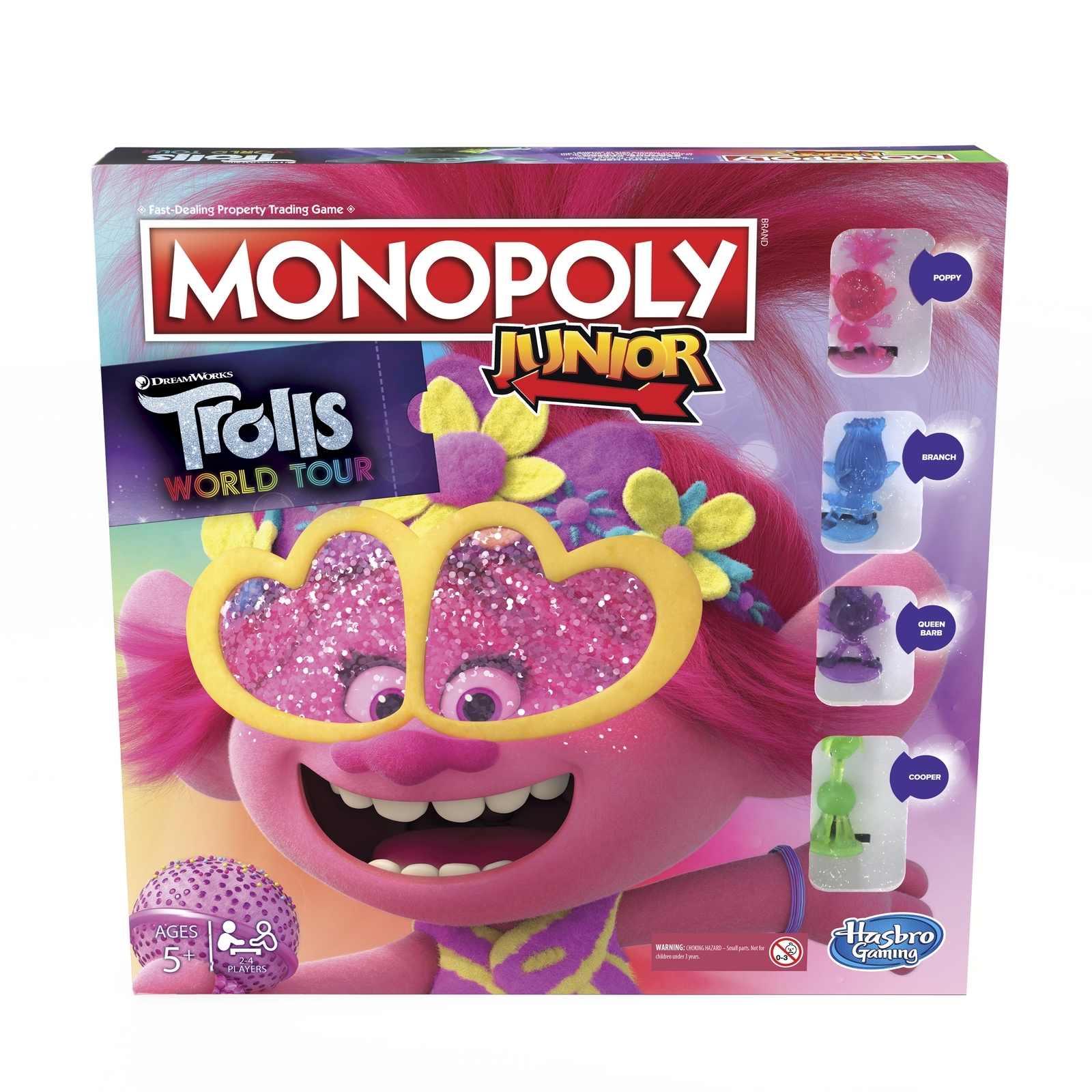 Игра настольная Monopoly Trolls Монополия Джуниор E7496121 купить по цене  2199 ₽ в интернет-магазине Детский мир