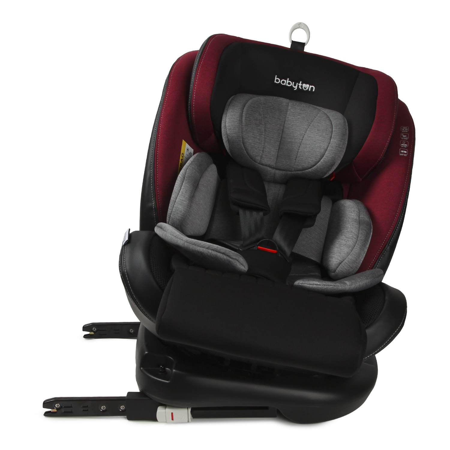 Автокресло Babyton Multi-Stage 0+/1/2/3 Isofix Black-Red - фото 14