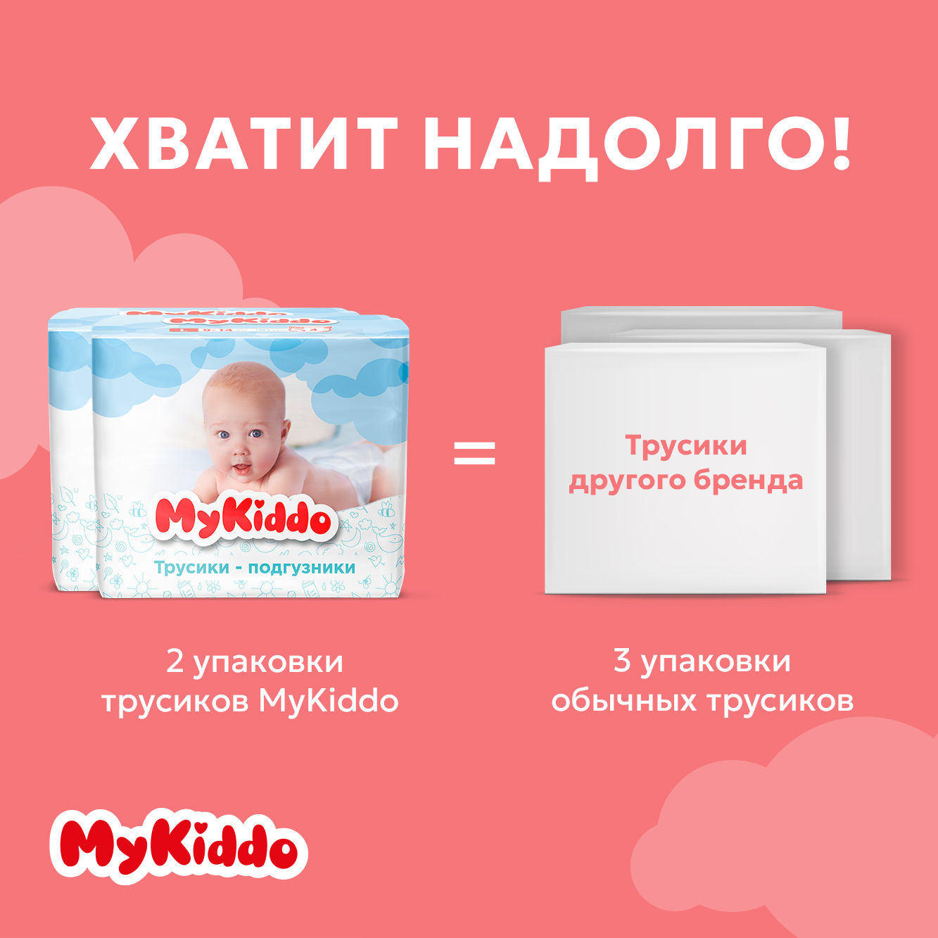 Подгузники-трусики MyKiddo Premium L 9-14 кг 2 упаковки по 36 шт - фото 13