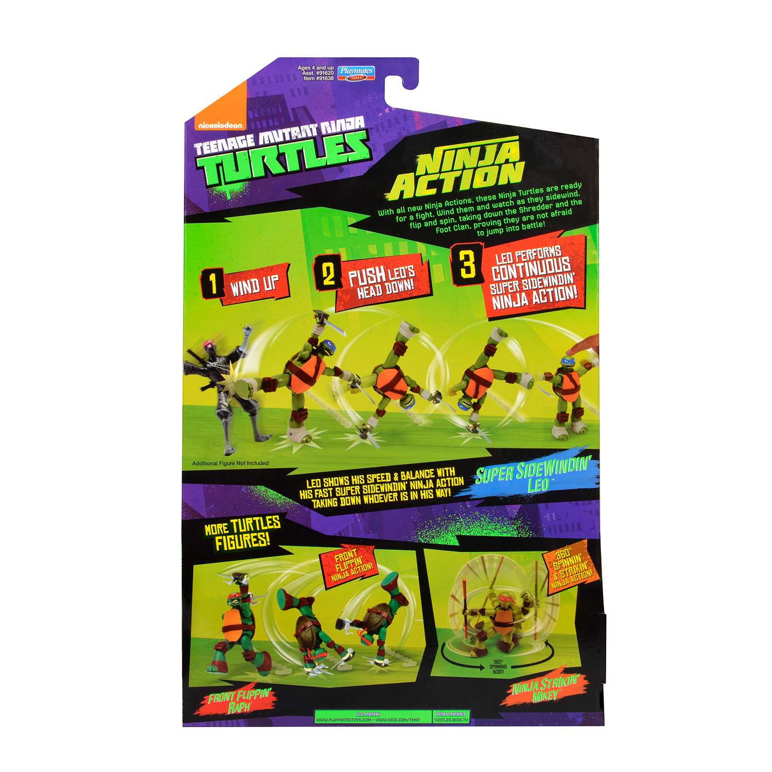Заводная фигурка Ninja Turtles(Черепашки Ниндзя) Черепашка-ниндзя 15см - фото 5