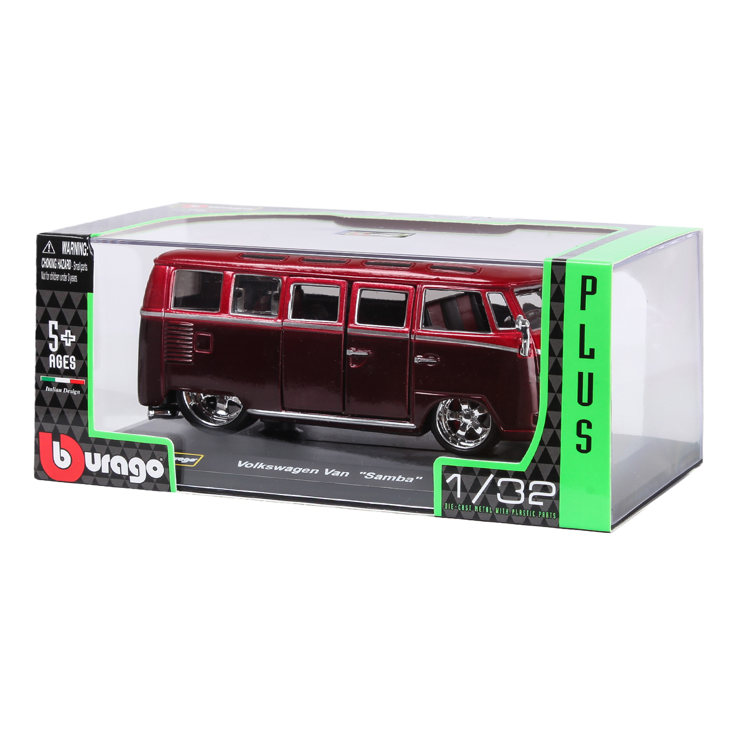 Автомобиль BBurago Volkswagen Volkswagen Van Samba 18-42004 1:32 18-42004 - фото 2