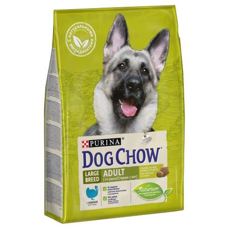 Корм для собак Dog Chow крупных пород с индейкой 2.5кг