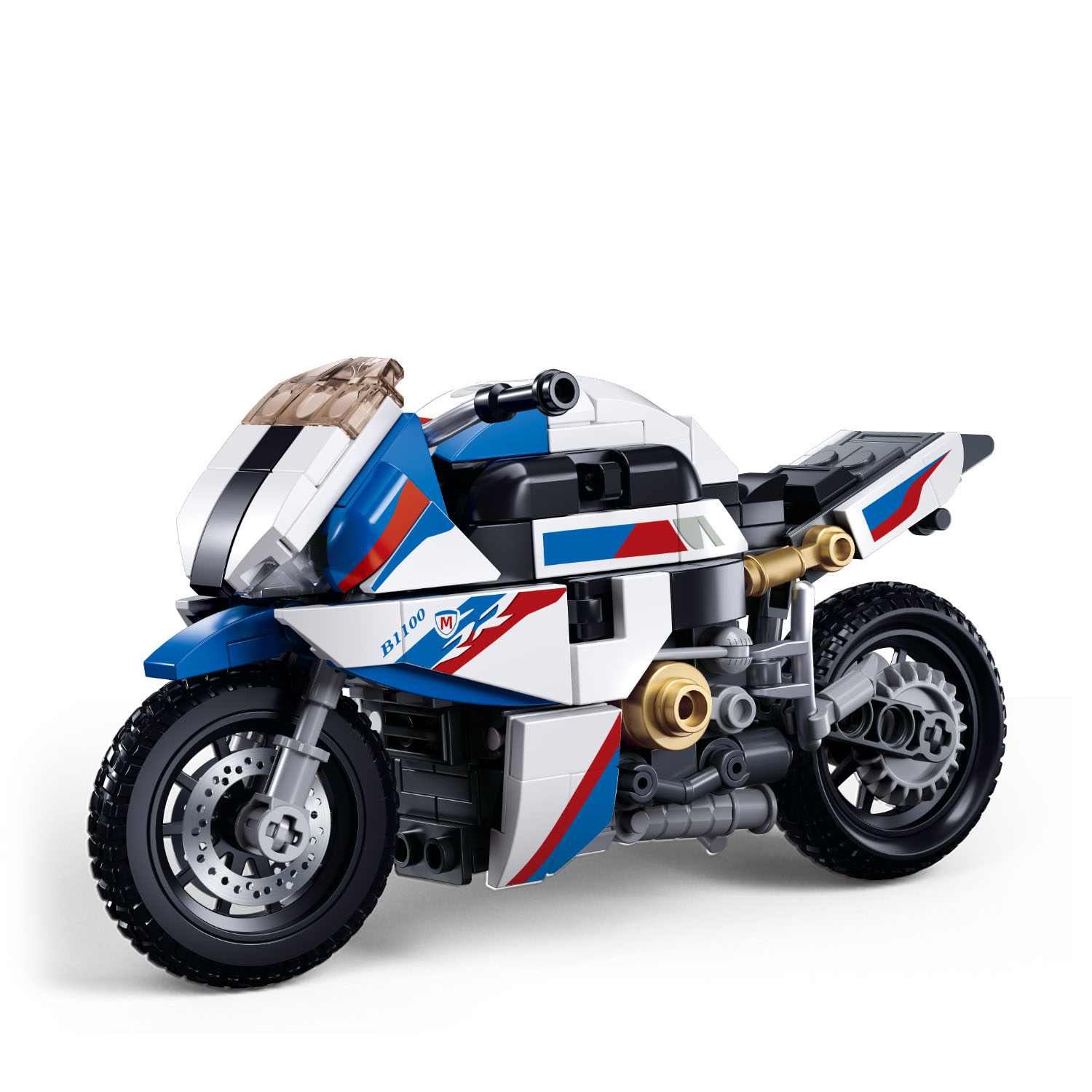 SLUBAN Model Bricks Motorcycle S1000Ms 242 Pieces Construction Game