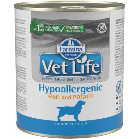 Корм для собак Farmina VetLife гипоаллергеннный рыба с картофелем 300г