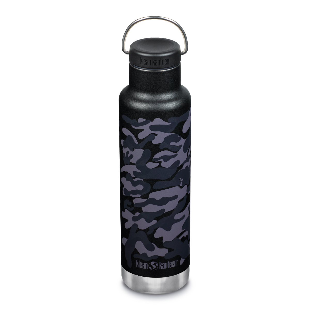 Термобутлыка Klean Kanteen Insulated Classic 20oz Black Camo 592 мл - фото 1