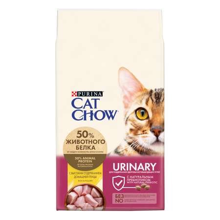 Корм для кошек Cat Chow здоровье мочевыводящих путей домашняя птица 7кг
