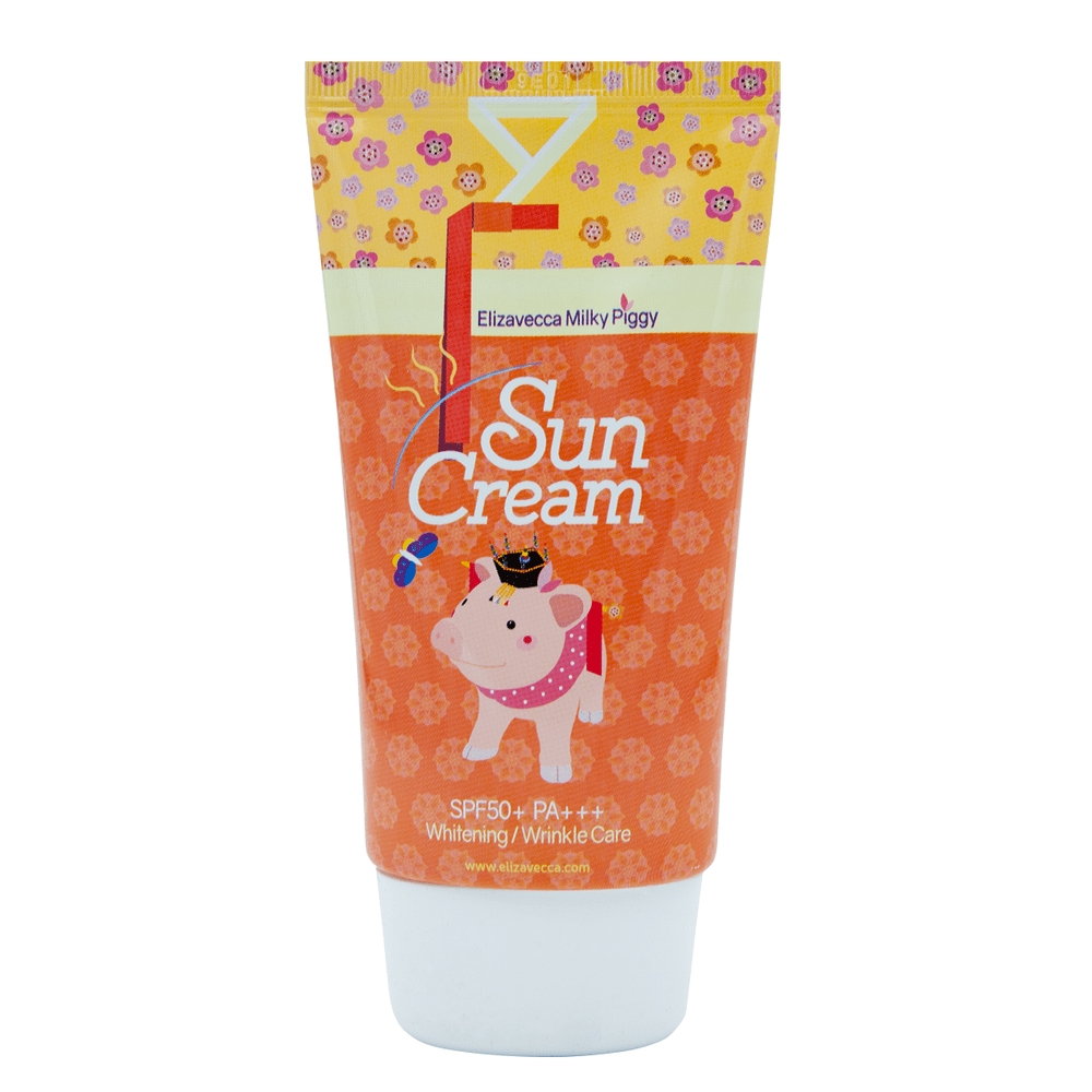 Крем солнцезащитный Elizavecca для лица с коллагеном Milky Piggy Sun Cream SPF50+ PA+++ 50мл - фото 1