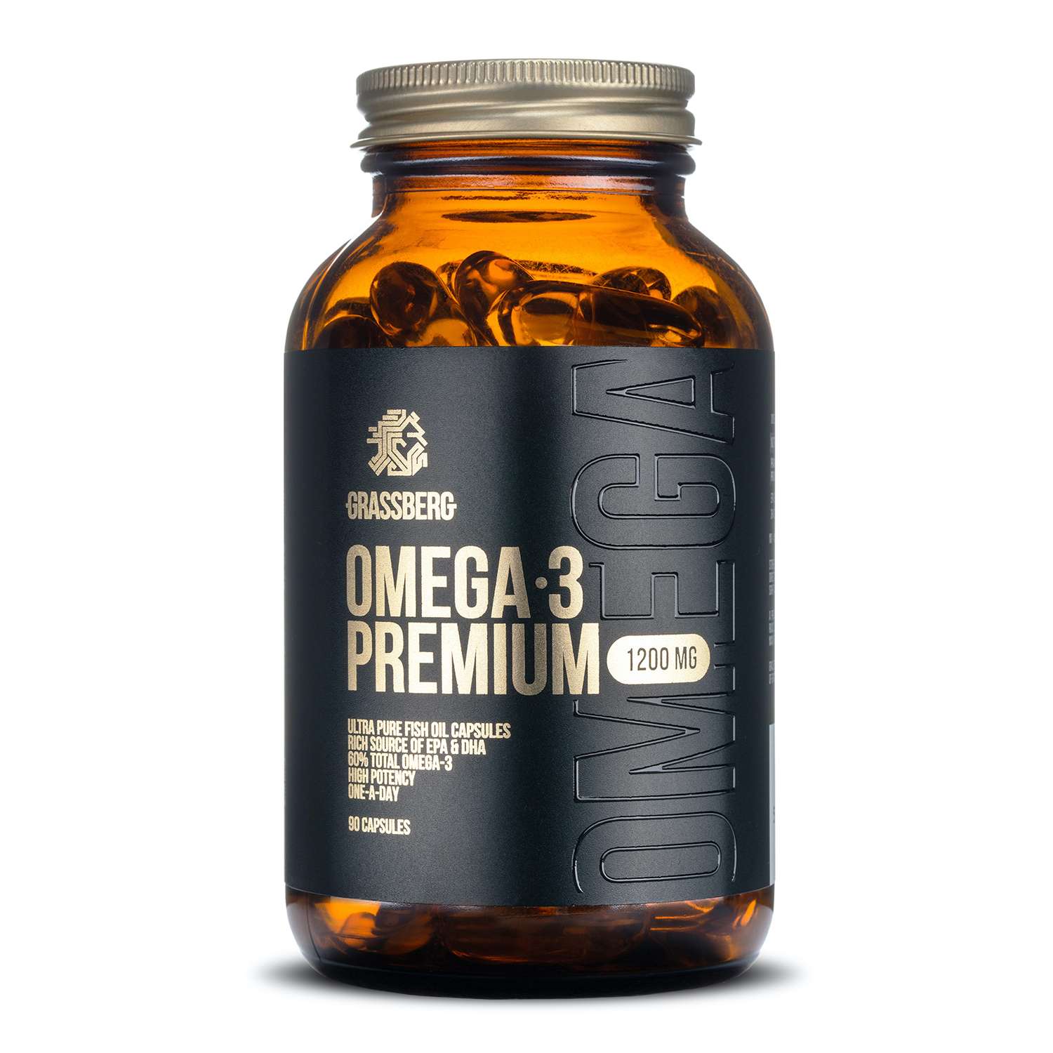 Омега Grassberg Omega 3 Premium 1200мг*90капсул - фото 1