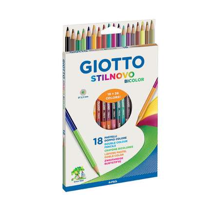 Карандаши цветные GIOTTO Stilnovo Bicolor 2сторонние 36цветов 257200