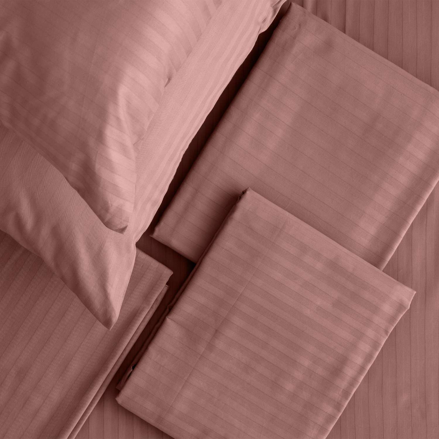 Комплект постельного белья Verossa Семейный Ash страйп 4 наволочки - фото 12