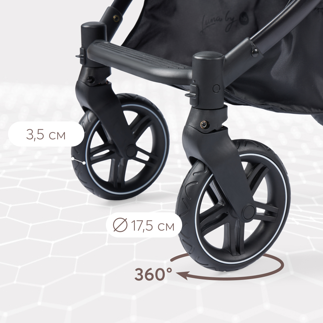 Комплект колёс Happy Baby для детской коляски LUNA 40023 - фото 4