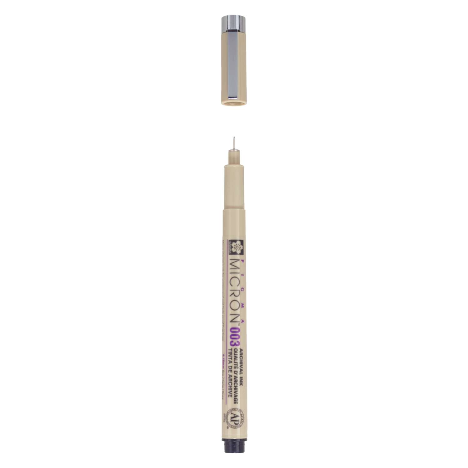 Ручка капиллярная Sakura Pigma Micron 003 цвет чернил: черный - фото 2