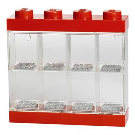 Дисплей для минифигур LEGO 8 шт красный