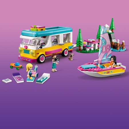 Конструктор LEGO Friends Лесной дом на колесах и лодка блочный