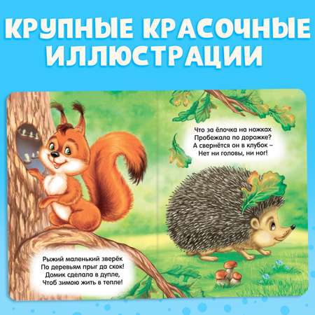 Книга картонная Буква-ленд «Пушистые загадки» 10 стр.