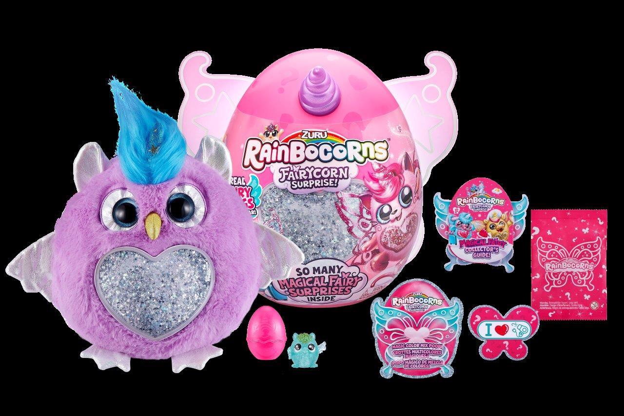 Игрушка сюрприз Zuru Rainbocorns Fairycorn Surprise плюшевый мини питомец в яйце - фото 14