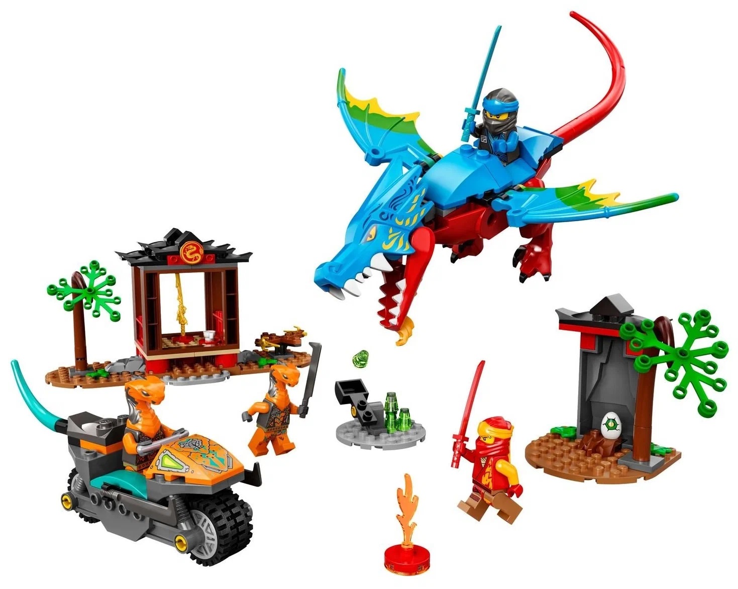 Конструктор Ninjago LEGO Храм ниндзя дракона купить по цене 9612 ₽ в  интернет-магазине Детский мир