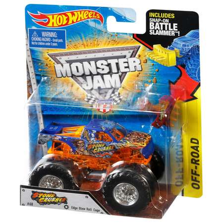 Машина Hot Wheels Monster Jam 1:64 Off-Road Стоун Крашер с фигуркой W4159