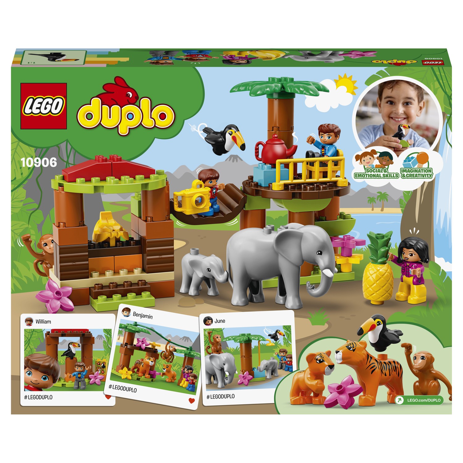 Конструктор LEGO DUPLO Town Тропический остров 10906 купить по цене 2999 ₽  в интернет-магазине Детский мир