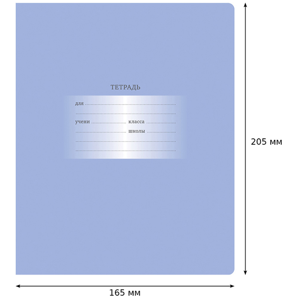 Тетрадь BG 12 л клетка Первоклассная светло-сиреневая 16 шт - фото 3