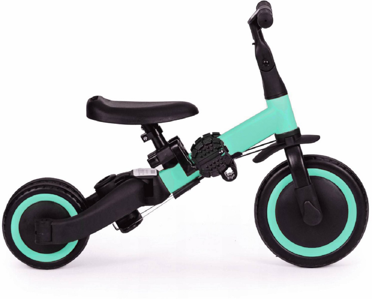 Беговел-велосипед R-Wings детский 4в1 с родительской ручкой зеленый - фото 12