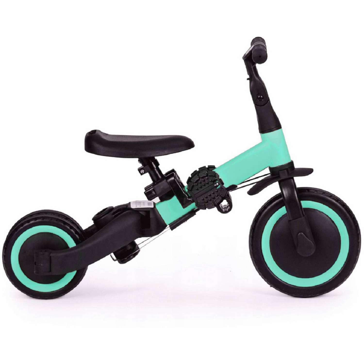 Беговел-велосипед R-Wings детский 4в1 с родительской ручкой зеленый - фото 12