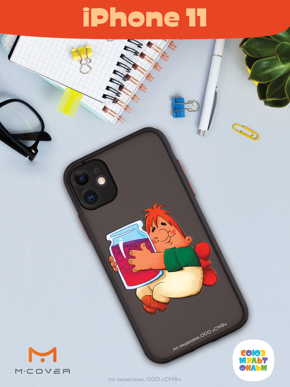 Противоударный чехол Mcover для смартфона Apple iPhone 11 Союзмультфильм баночка варенья - фото 4