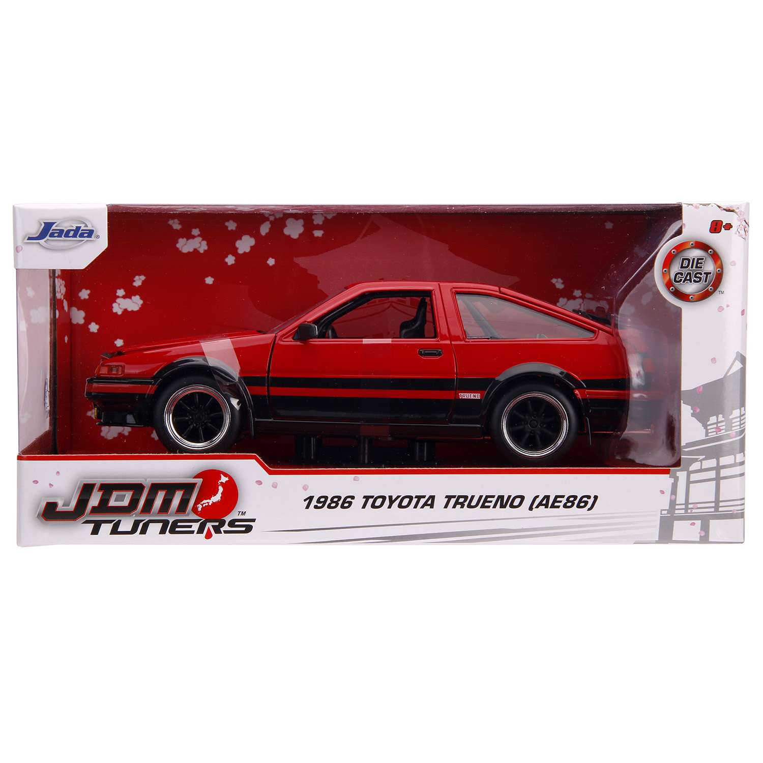 Машина Jada 1:24 Toyota Trueno AE86 1986 Красная 99577 99577 - фото 2