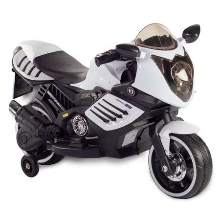 Мотоцикл BABY STYLE на аккумуляторе белый со светом