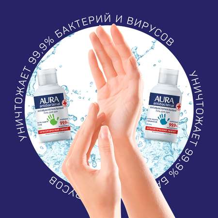 Гель для рук AURA Antibacterial Original 50мл 10616