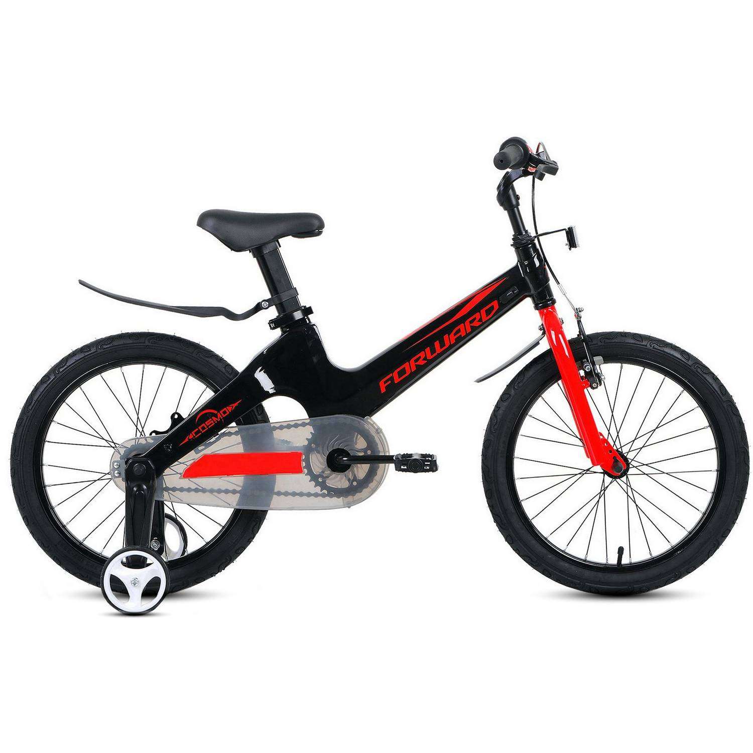 Велосипед детский Forward cosmo 18 черный красный - фото 1