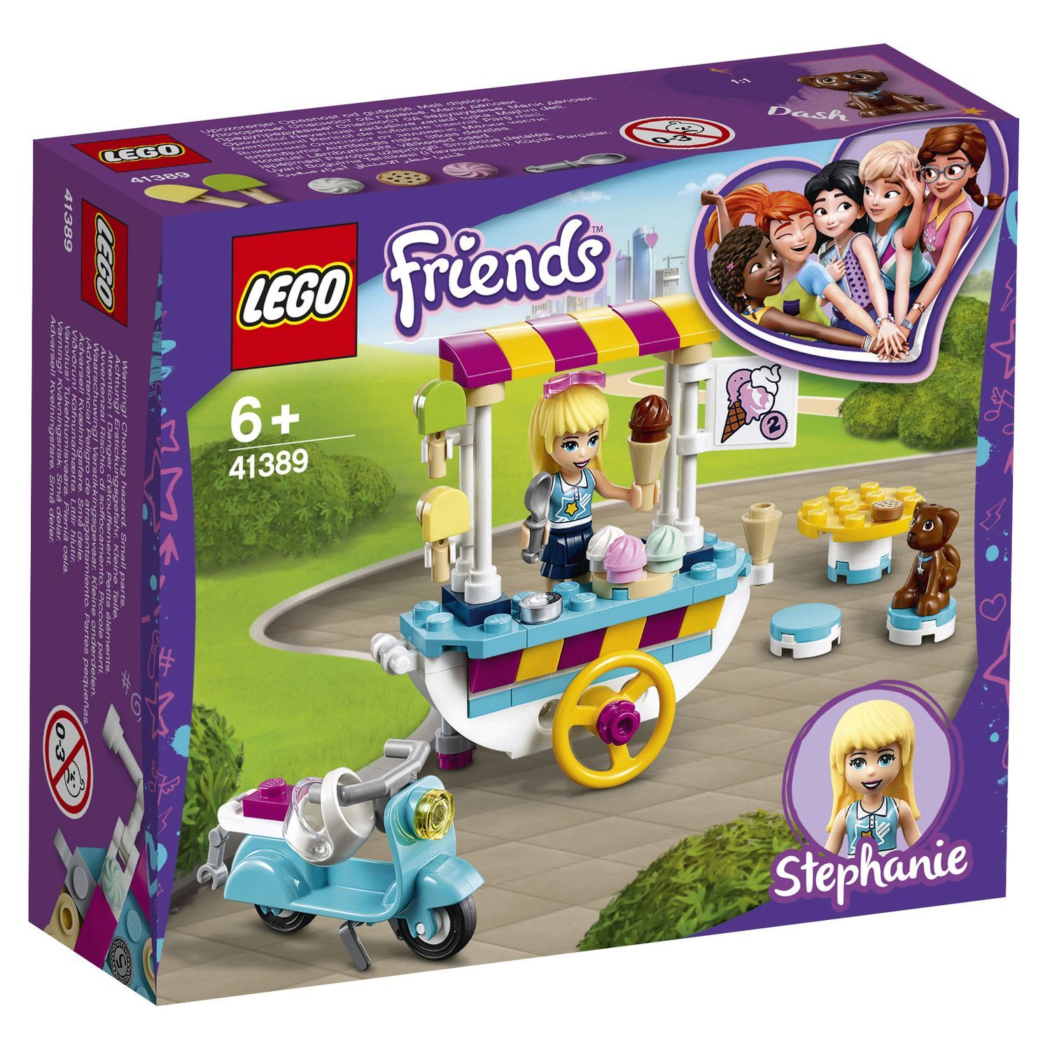 Конструктор LEGO Friends Тележка с мороженым 41389 купить по цене 99 ₽ в  интернет-магазине Детский мир